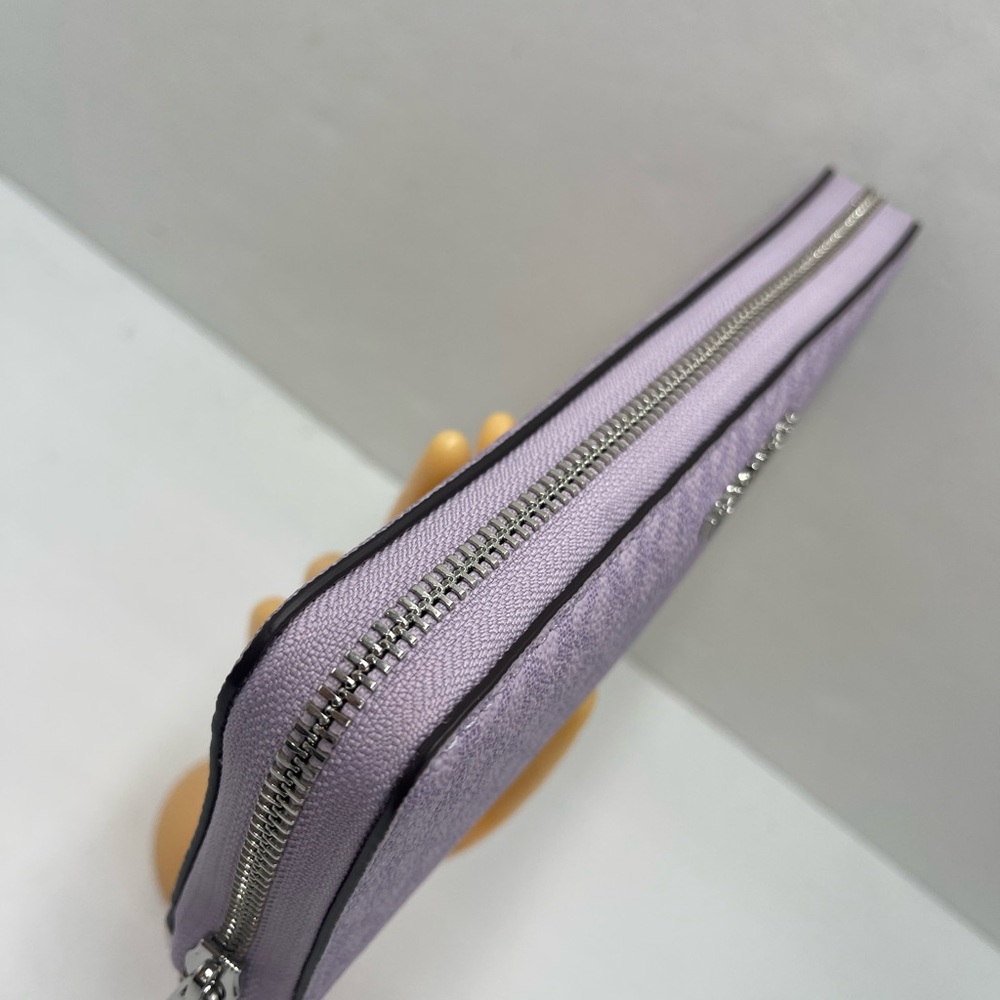 MICHAEL KORS Jet Set Large Signature Logo Continental Wallet Wristlet Phone NWT - Picture 5 of 16